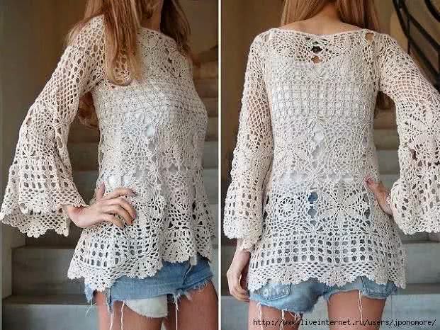 Blusa de frio feminina sales de croche