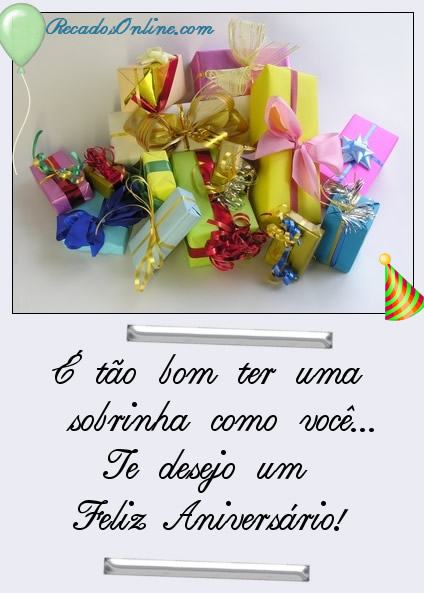 Opções em Cartão de aniversário para sobrinha  Bela & Feliz