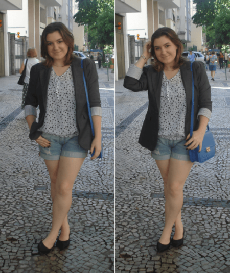 sapatilha bico fino com shorts 2